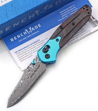 Customed Carbon Fiber Handle Damascus Steel Pocket EDC Knife Folding axis lock picture
