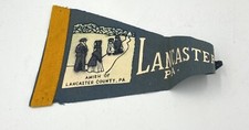 Vintage Lancaster Pennsylvania Felt Pennant Amish County Image picture