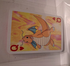 Nintendo Pokémon Mini Playing Card Dragonite Queen of Hearts 1999 Card Only picture