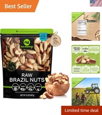 Raw Brazil Nuts - 32oz Resealable, Unsalted Nut Treat for Healthy Living picture