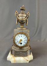 Antique French Louis XVI Style Column & Urn 10 ¼” Mantle Clock: AS IS picture