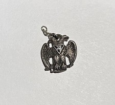 Seattle Sterling Silver 32nd Degree Scottish Rite Masonic Double-Headed Eagle picture