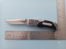 Stainless still folding collectible knife  lock back  .  ( Great knife) picture