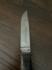 WWII USA Robeson Shuredge Fighting Knife & Leather Sheath picture