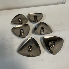 Vintage MCM Stainless Steel Made In Denmark Candle Holders 6 in Total.  picture