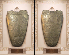 Ancient Egyptian Narmer Palette Relief Double Sided Royal Artifact picture