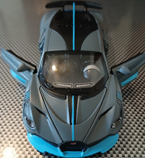 Bugatti Divo Gray Blue Collectible Model Car with Opening Doors picture