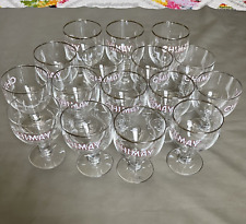 New Lots of 16 CHIMAY Chalice Trappist Beer Glass Belgium Silver Rim Can 25cl +3 picture