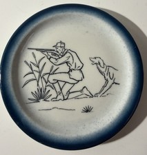 Vintage Shenango China Hunting Dog Hunter Plate 5.5