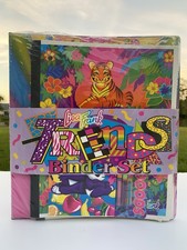 🌈 Vintage 1992 Lisa Frank Trends Binder Set Hollywood Bear SEALED NOS Rare picture