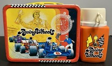 1977 King-Seeley Racing Wheels Metal Lunchbox & Thermos picture