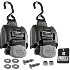 BoatBuckle G2 Transom Boat Tie Down Straps to Trailer 2x43-Inch, 2500lbs Brea... picture