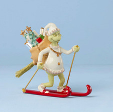 Lenox Annual Grinch With Skis Christmas Ornament New 2026 898475 picture