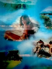 Vtg Vari Vue Lenticular soft vinyl BABES ON BEACH 18.4 x15 NOS Last ones RARE picture