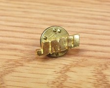Gold Tone JMU James Madison University Collectible Letters Pin Hat Lapel  picture