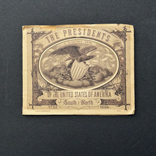 1884 Grover Cleveland Presidents Accordion Booklet Rare Revised 1732-1884 picture
