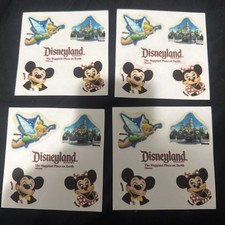 VINTAGE DISNEYLAND 5 STICKER SHEET,TINKER BELL,MICKEYandMINNIE MOUSE, castle picture