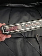 Vintage 1980’s GE Alarm Clock Radio Black- Tested Works- LOUD ALARM IYKYK picture
