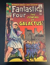 Lookee... FANTASTIC FOUR #48 (1966) *Galactus Key* Nice—Very Bright & Colorful picture