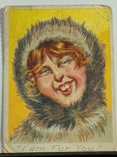 Tobacco Card 1908  UP To Date Comics Cards- U.S. Marine -Novelty/ Girls picture