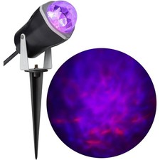 Grandin Road Gemmy Purple Orange Fire & Ice Spotlight Halloween NEW picture