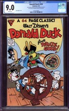 DONALD DUCK #250 CGC 9.0 WHITE PAGES // SIGNED CARL BARKS GLADSTONE 1987 picture