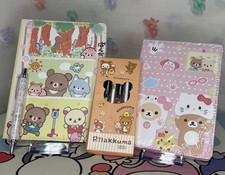 Rilakkuma Stationery Lot of 2 Notebooks/Planners & 6-Pack Pens  picture