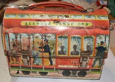 Aladan Cable Car Lunch box from the 1960s---as is condition--see photos-- picture