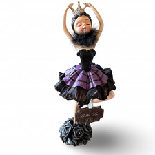 Bella Lux Gothic Ballerina Black Purple Halloween NEW • VIRAL • Ships Today picture