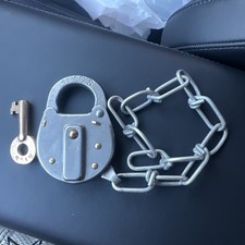 Vintage Adlake NYCS Railroad Switch Lock Padlock With Matching Adlake Key Chain picture