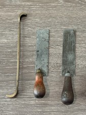 Antique Sand Casting Tool Wood Handle Trowel Vintage picture