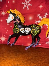 2017 CALAVERA DIA DE LOS MUERTOS DAY OF THE DEAD SPOOKY BREYER HORSE 12 X 9 picture