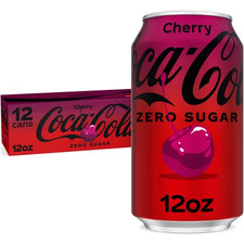 Coca-Cola Zero Sugar Cherry Float 12oz Cans 12 Pack Fridge Pack  picture