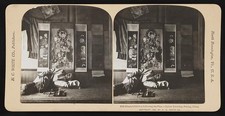 Photo:Peking China 1901 Opium Smoking Scene Blissful Oblivion Stereo View picture