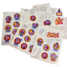 Vintage 1979 Hallmark Purple Seal Stickers Reward Ribbon Partial Sheets Lot picture
