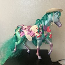 RARE vintage 1988 Kenner FASHION STAR Fillies DARA Horse DOLL Teal Lavender picture