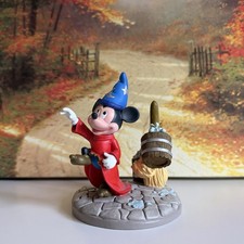 Vintage FANTASIA Sorcerer Mickey Disney “Animated Classics” Broom Figurine 5.25” picture