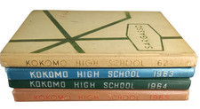 1962 1963 1964 1965  KOKOMO HIGH SCHOOL Sargasso Yearbook Lot Indiana 1960's picture