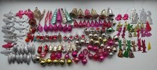 Lot 10: +154 Vintage Soviet Mini Christmas Tree Ornaments Glass Mixed Decor USSR picture