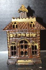 J&E Stevens Antique Deposit  Bank Building   1895 4 1/8