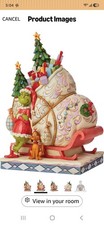 Jim Shore Dr. Seuss The Grinch and Max Standing by Sleigh Figurine RARE picture