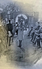1897 President Grover Cleveland in the White House illustrated picture