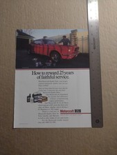 1990-Motorcraft-Ford-How to reward 25 years of faithful service-Print/AD-Classic picture