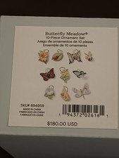 Lenox Mini Ornament Set Of 10 - Butterflies, Ladybug, More picture