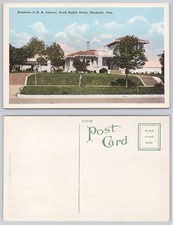 H. B. Johnson Residence Chickasha, OK White Border Postcard E. C. Kropp Co. picture