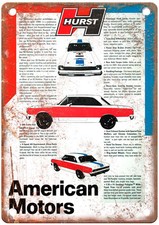 1969 AMC Hurst SC Rambler Promo Sheet Vintage Ad Retro Look Metal Sign A12536 picture