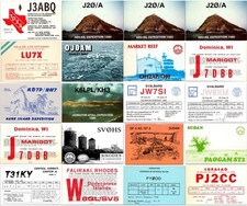 22 Rare DX QSL Cards Sudan Banaba NCDXF CQWW Vintage Ham Radio Collection picture