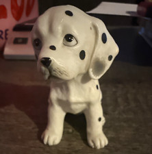Dalmatian Puppy Dog Figurine White with Black Spots Dalmatian Breed picture