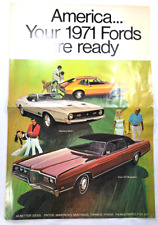 1971 Ford Poster Mustang Torino Thunderbird Maverick Pinto LTD picture