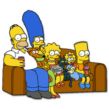 The Simpsons couch sticker window laptop bumper vinyl decal picture